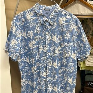 IZOD Blue Floral Men's Shirt